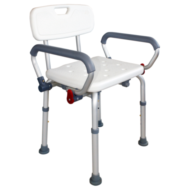 MSB7012 SHOWER CHAIR WITH FLIP UP ARMRESTS